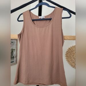 Brown Sleeveless Top